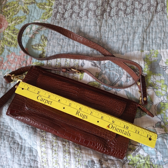 Talbots Brown Crossbody Bag with Gold Hardware - Picture 5 of 15